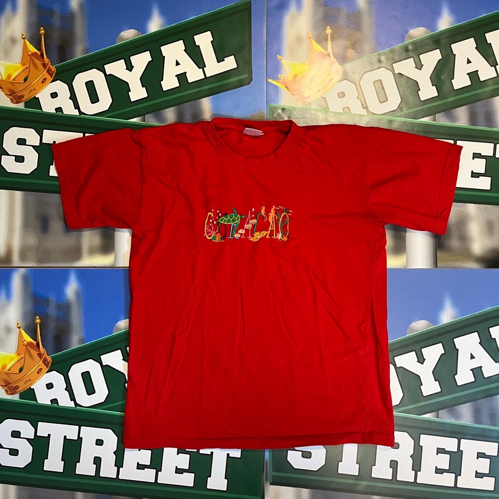 Vintage stitched curacao t shirt